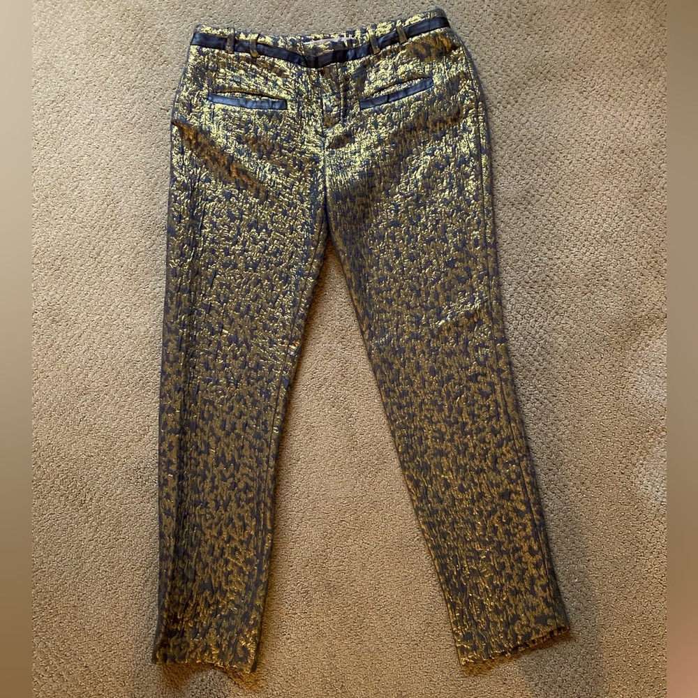 RACHEL ROY 🔥🔥🔥 hot gold pants! Size 8.